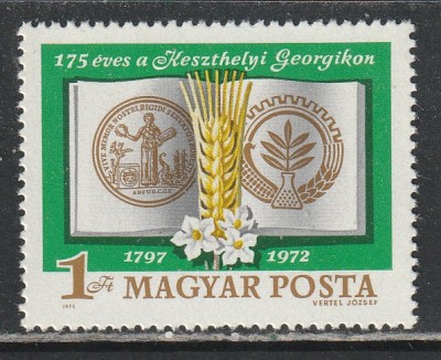 Ungaria 1972 -A 175-a Aniversare a Academiei Agricole 1v MNH foto