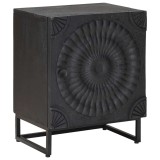vidaXL Dulap de noapte Negru 40 x 30 x 50 cm 42020078