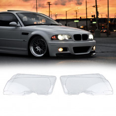 Set 2 Buc Sticla Far Dreapta + Stanga Am Bmw Seria 3 E46 1998-2003 Coupe / Cabrio Non Facelift HB010