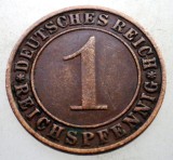B.198 GERMANIA WEIMAR 1 REICHSPFENNIG 1934 F