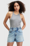 AllSaints top SOFIA TANK femei, culoarea gri, WM567Z