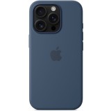 Husa de protectie Apple Silicone Case with MagSafe pentru iPhone 16 Pro - Denim