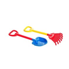 Set de jucarii pentru nisip lopata si grebla Burak Toys