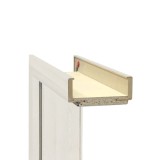 Cadru Ușă Interior Reglabil 140-160 mm Frasin Alb 75 St&acirc;nga Set Complet MDF Folie 3D Premium