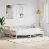 Cumpara ieftin Pat de zi cu extensie, 90x190 cm, lemn masiv de pin