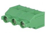 Regletă Conexiuni PCB 90&deg; 9,5mm 3 Piste 4mm2