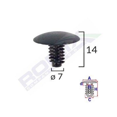 CLIPS TAPITERIE PENTRU FIAT/ LANCIA/ALFA ROMEO SET 10 BUC 61507 foto