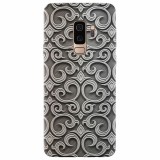 Husa silicon pentru Samsung S9 Plus, Baroque Silver Pattern