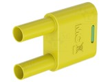 Conector ST&Auml;UBLI 4mm banană x2 priză + x2 mufă cod 66.4010-20