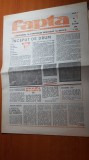 ziarul fapta 22 martie 1990-anul 1,nr.1 -prima aparitie a ziarului