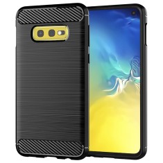 Husa Samsung Galaxy S10e Techsuit Carbon Silicone, negru foto