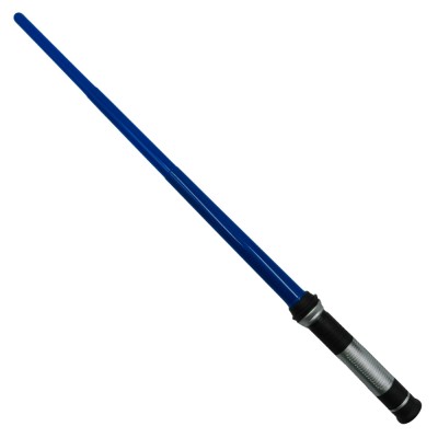 Sabie de jucarie IdeallStore&amp;reg;, Force Awakens, plastic, LED, sunete, 80 cm, albastru foto