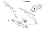 Lamela Stergator Parbriz fata plat partea Stanga 600mm Symbol Thalia 4P Berline/Classic/Sedan (L35) 03.2011-, 1 buc. 288900464R, piesa originala OE, Rapid
