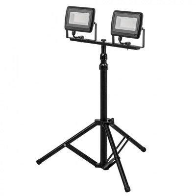 Proiector dublu/lampa LED SMD 2x50W 9000lm 230V cu trepied 1.8m cu cablu 99-062 foto