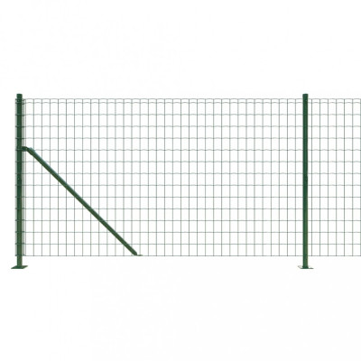 Gard plasa de sarma cu bordura, verde, 1,1x10 m GartenMobel Dekor foto