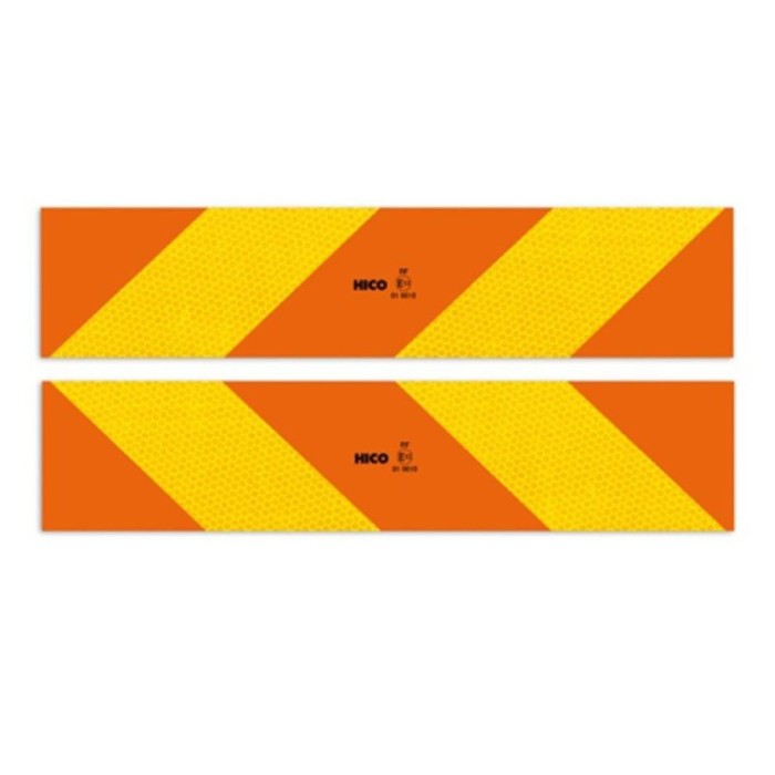 Set 2 autocolante reflectorizante Hico 565x132 mm