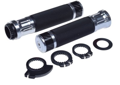 Set mansoane moto universale 655, culoare negru/argintiu Cod Produs: MX_NEW AW566058 foto