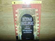 DICTIONAR ENCICLOPEDIC PENTRU REBUS,INTEGRAME,SCRABBLE foto