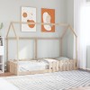Cadru pat tip casă pentru copii, 90x200 cm, lemn masiv de pin
