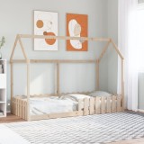 VidaXL Cadru pat tip casă pentru copii, 90x200 cm, lemn masiv de pin