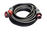 Cordon prelungitor trifazic de mare putere 125A aprox. 86kw cablu H07RN-F 50 metri 5G35 cu izolatie din cauciuc in executie grea IP67, As Schwabe