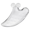 Piatra pentru masaj facial, 11.2 x 7 cm, rasina naturala, transparent