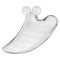 Piatra pentru masaj facial, 11.2 x 7 cm, rasina naturala, transparent
