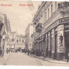 2831 - BUCURESTI, Selari street, stores, Romania - old postcard - used - 1912