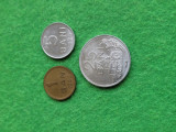 Monede 1 ban 1952, 5 bani 1976 si 25 bani 1982.