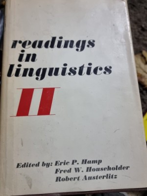 Readings in linguistics II foto