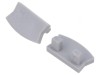 Obturator Argintiu pentru Profil LED - Set 10 Buc.