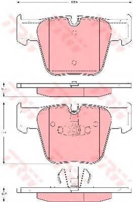 Set placute frana,frana disc MERCEDES S-CLASS Cupe (C216) (2006 - 2013) TRW GDB1674 foto