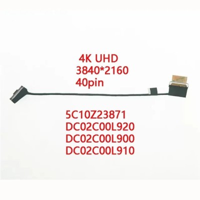Cablu video LVDS Laptop, Lenovo, ThinkPad T15g Gen 1 Type 20UR, 20US, 5C10Z23871, DC02C00L900, DC02C00L910, DC02C00L920, GP540 UHD EDP, 4K, 40 pini foto