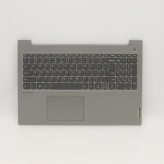 Carcasa superioara cu tastatura palmrest Laptop, Lenovo, ThinkBook 15p IMH Type 20V3, 5CB1B07610, AP1SC000300, iluminata, Miral Grey, layout US