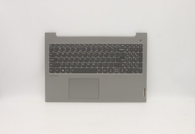 Carcasa superioara cu tastatura palmrest Laptop, Lenovo, ThinkBook 15p IMH Type 20V3, 5CB1B07610, AP1SC000300, iluminata, Miral Grey, layout US foto