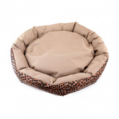 Culcus din material impermeabil pentru caine pisica model Animal Print 77 cm