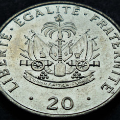 Moneda exotica 20 CENTIMES - HAITI, anul 1991 *cod 633 = UNC DIN FASIC!