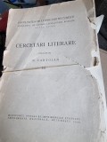 N. Cartojan - Cercetari Literare Volumul III