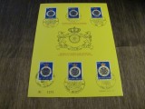75 Ani Touring Club Royal de Belgique 6 Timbre Obliterate cu Stemă Regală, Ștampile Speciale Colecție Aniversară Belgia 1970, Europa