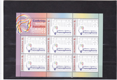 2017 , ROMANIA , CONFERINTA FEMEILOR FRANCOFONE MINICOALA - MNH, LP 2167 foto