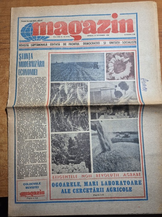 ziarul magazin 18 octombrie 1986