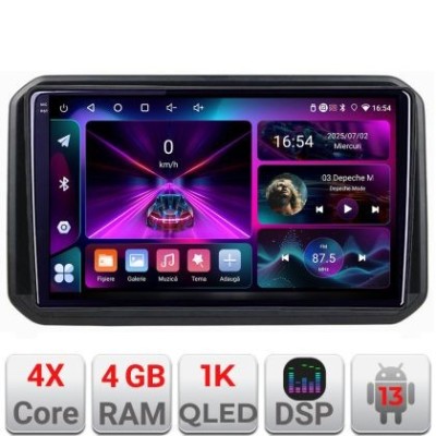 Navigatie Suzuki Ignis 2016- A-IGNIS16 4+64 InCell Display 1K Android Waze USB Navigatie Internet Youtube Radio CarStore Technology foto