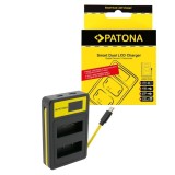 Incarcator USB PATONA Smart Triple LCD Pentru Olympus Fuji