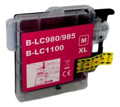 Cartus de imprimante inkjet pentru Brother , LC980M / LC985M / LC1100M , magenta , 12 ml , bulk foto