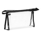 Portfard Plastic Transparent, Negru, 22x14x5.5 cm, Oem