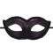 Masca Deghizare Brodata Glitter, Negru Mov