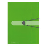 Mapa Pp A4 30mm Eotg Inchidere Buton Cu Elastic, Verde Opac, Herlitz