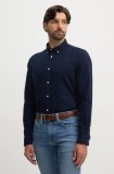 Barbour cămașă barbati, culoarea albastru marin, cu guler button-down, slim, MSH5518