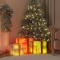 Cutii de Crăciun iluminate, 3 buc., 64 LED-uri, alb cald