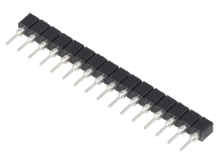 Conector Soclu SIP16 THT 2,54mm